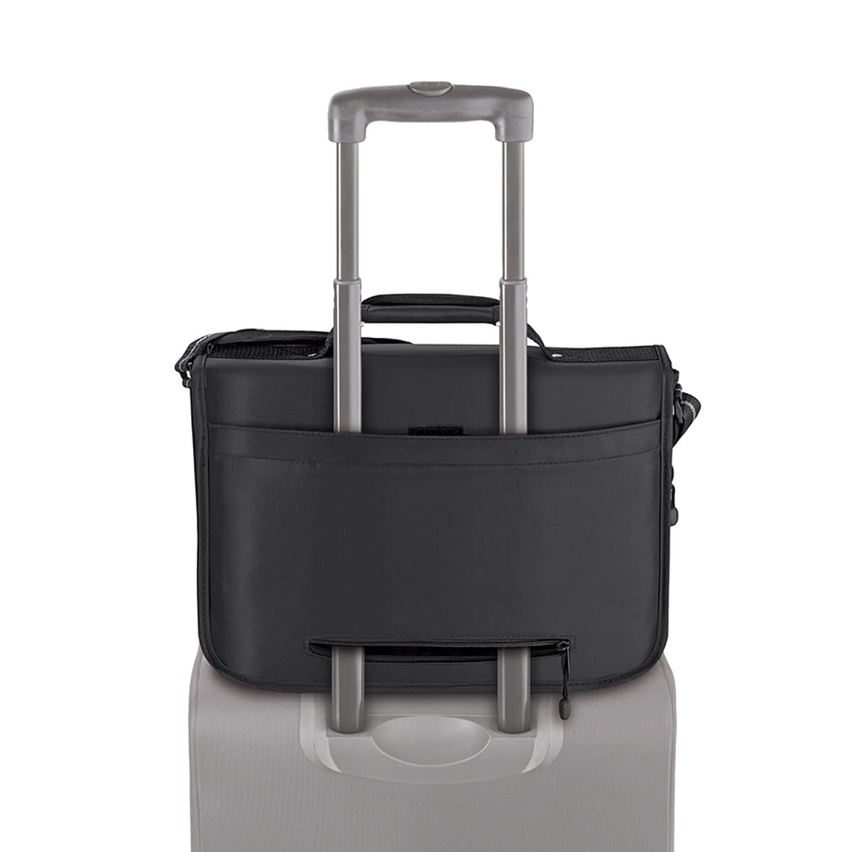 Solo New York Conquer 15.6-Inch Expandable Laptop Messenger, Black (NY10-4), One Size