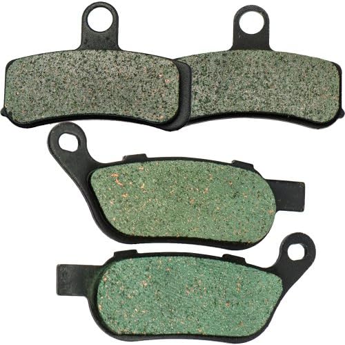 Foreverun Motor Front and Rear Brake Pads for Harley Davidson FXDB Street Bob Spoke Wheel 2008-2017