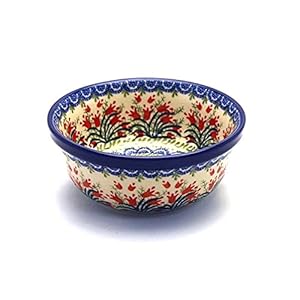 Polish Pottery Soup and Salad Bowl – Crimson Tulip