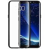 KADES Galaxy S8 Plus Case, Slim & Thin Shock Protection Scratch Resistant Cover Protective Case for Samsung Galaxy S8+ with Excellent Grip Rubberized TPU Bumper Hard PC Back (Black/Clear)