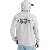 HUK mens Hoodie Tee for Men, Lightweight Performance Fishing Hooded Shirt With Upf Sun Protection
