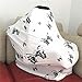 Nursing Covers for Baby Boys and Girls Butterfly Printing with Pouch Versatile Stretchy Babies Car Seat Covers Protector Infant Stroller Canopy for Travel Breastfeeding Covers Shopping Cart Cover