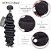 DONG H hair Loose Deep Wave Bundles 100% Unprocessed Peruvian Virgin Human Hair Bundles Loose Wave Bundles Wet and Wavy 3 bundles Human Hair Natural Color Hair Extensions (12