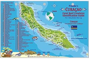 Curacao Dive Map & Reef Creatures Guide Franko Maps Laminated Fish Card