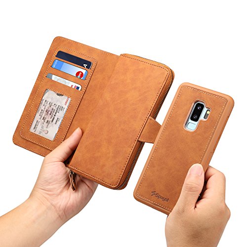 image for Spaysi Samsung Galaxy S9 Plus Zipper Wallet Case for Women Handbag S9 