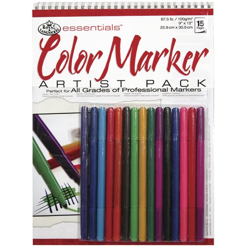 Royal & Langnickel Marker Artist Pack, 9-Inch by 12-Inch