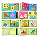 Here Fashion Squashy Soft Cloth Book Cartoon Word Book Non-Toxic Fabric Baby Toddler Intelligence Development Education Toys - Set of 6