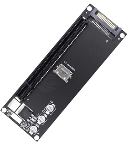 Chenyang 2280 PCI-E4.0 M.2 M-key to Oculink SFF-8612 SFF-8611 Vertical Host Adapter for NVME U.2 SSD eGPU