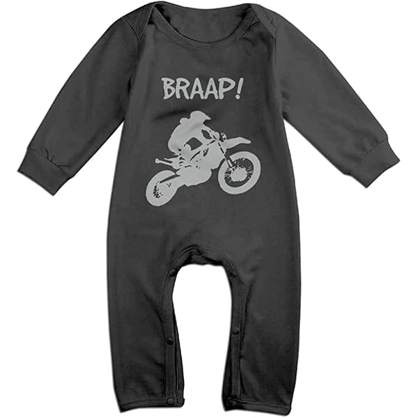 トップス prank project Motorcycle Truck Bodysuit Motocross Baby Bodysuit From The Bottle To The Throttle
