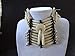 Antique White Breastplate Choker Buffalo Bone Geronimo Regalia Pow Wow Indian Necklace.
