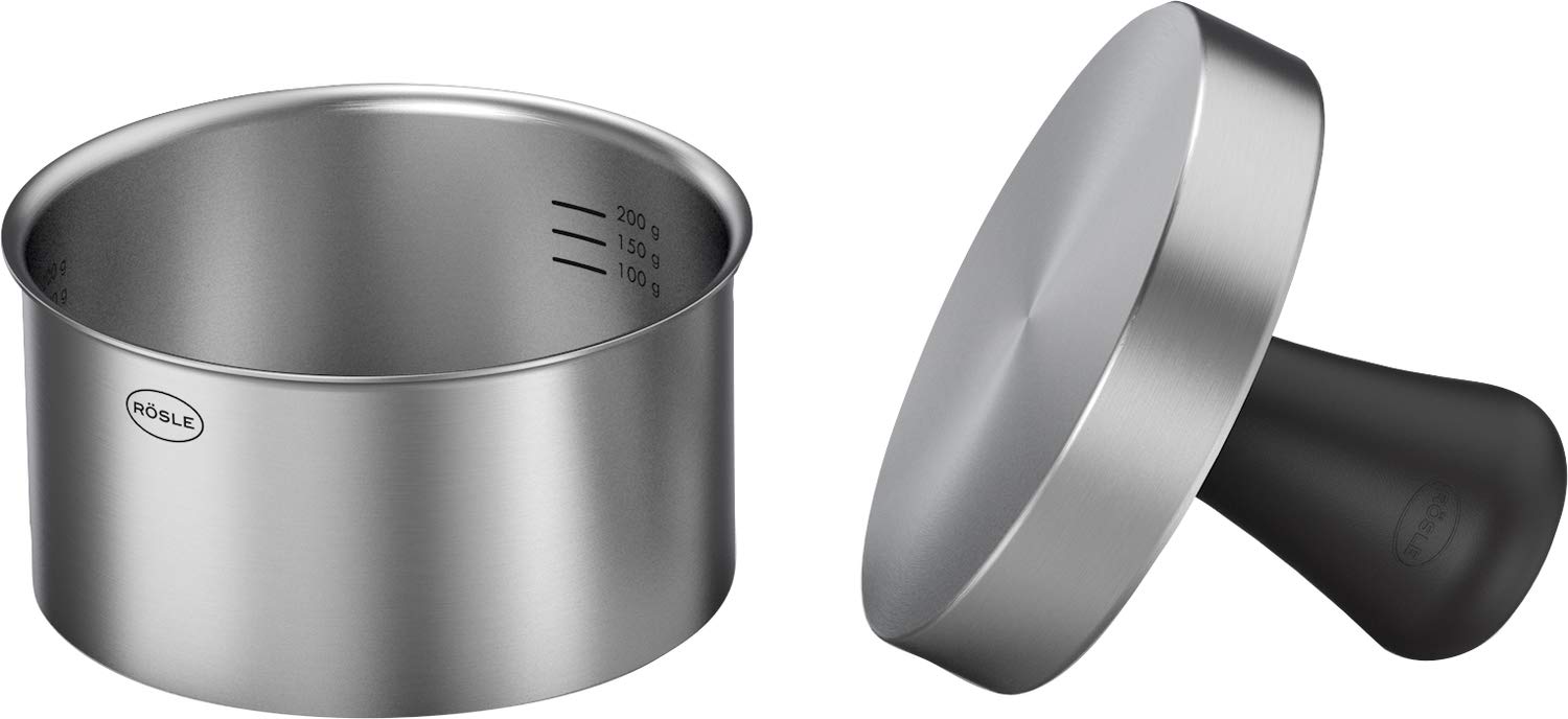 Rösle 25083 PRO Burger Press, Stainless Steel, 11x11x9 cm — image 1