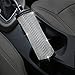 U&M 2pcs/Set Bling Bling Car Handbrake Cover & Shift Gear Knob Cover Luster Crystals Car Accessories for Women Universal Fit (Bling-White)
