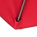 SNAIL 9' Outdoor Market Patio Umbrella Fade Resistant Sunshade with Push Button Tilt/Crank, 8 Ribs, Red