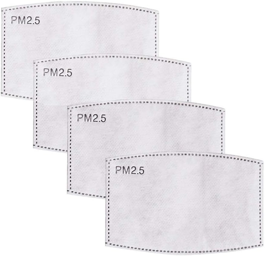 WAINEO 10 Pcs Anti PM2.5 N95 Activated Carbon Mask Filter Face Masks,5 Layers Protective Filter Breathing Mouth Mask Filter for Outdoor Activities