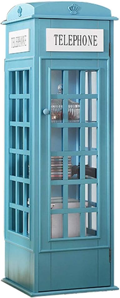 Iashion Estante para Libros Cabina De Teléfono De Estilo Británico