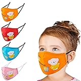 YUESUO Kids Face Cloth Mask Reusable, Washable and