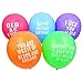 Echolife 12 inch 25 Count Assorted Color Abusive Party Balloons Birthday Decorations Party Favors