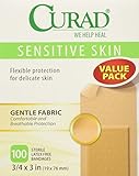 Curad Sensitive Skin Bandages, 3/4