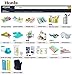 Honla Dual Sided Hanging Closet Organizer with 18 Clear Vinyl Storage Pockets,Rotating Metal Hanger,Space Saving Holder Solution Ideas for Stockings,Socks,Underwear,Jewelry Organization,Brown