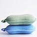BabaMate Natural Bamboo Baby Bath Sponge - 2 Pack - Ultra Soft & Absorbent Sponge For Baby's Sensitive Skin, Biodegradable, Hypoallergenic - Blue Green