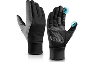 OZERO Winter Gloves for Women - Touchscreen Anti-Slip Palm Windproof Thermal Cycling Glove for Texting Hiking Driving Running