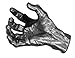 GuitarGrip RHGH-101R Male Standard Grip, Right-Handed, Silver Metallic