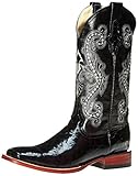 Ferrini Men's Print Gator Black Western Boot