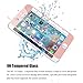 [2 Pack Rose Gold] iPhone 6 6s Plus Screen Protector, DONWELL Full Cover Mirror Effect Tempered Glass Screen Protector for iPhone 6 6s Plus [HD Clear] [ Scratch-Resistant] [Bubble Free]