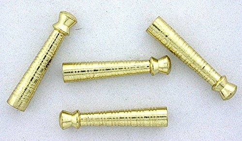 TWO GOLDPLATED GRADUATED HEAVY CAST BOLO BOLA TIPS cf574