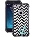 iPhone 6 6s Case, True Color® Teal Anchor on Chevron Emboss Printed Impact Resistant TPU Protective Anti-slip Grip Snap-On Soft Rugged Cover for iPhone 6 6s (4.7”) + FREE Stylus and Screen Protector