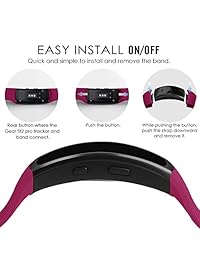 OenFoto   Correa de repuesto de silicona para Samsung Gear Fit2 Pro SM R365 Gear Fit2 SM R360, Paquete de 5