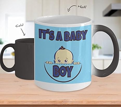 Amazon Com It S A Baby Boy Baby Gender Reveal Party Mug Gifts For Grandparents Friends Or Baby Shower Guests Kitchen Dining