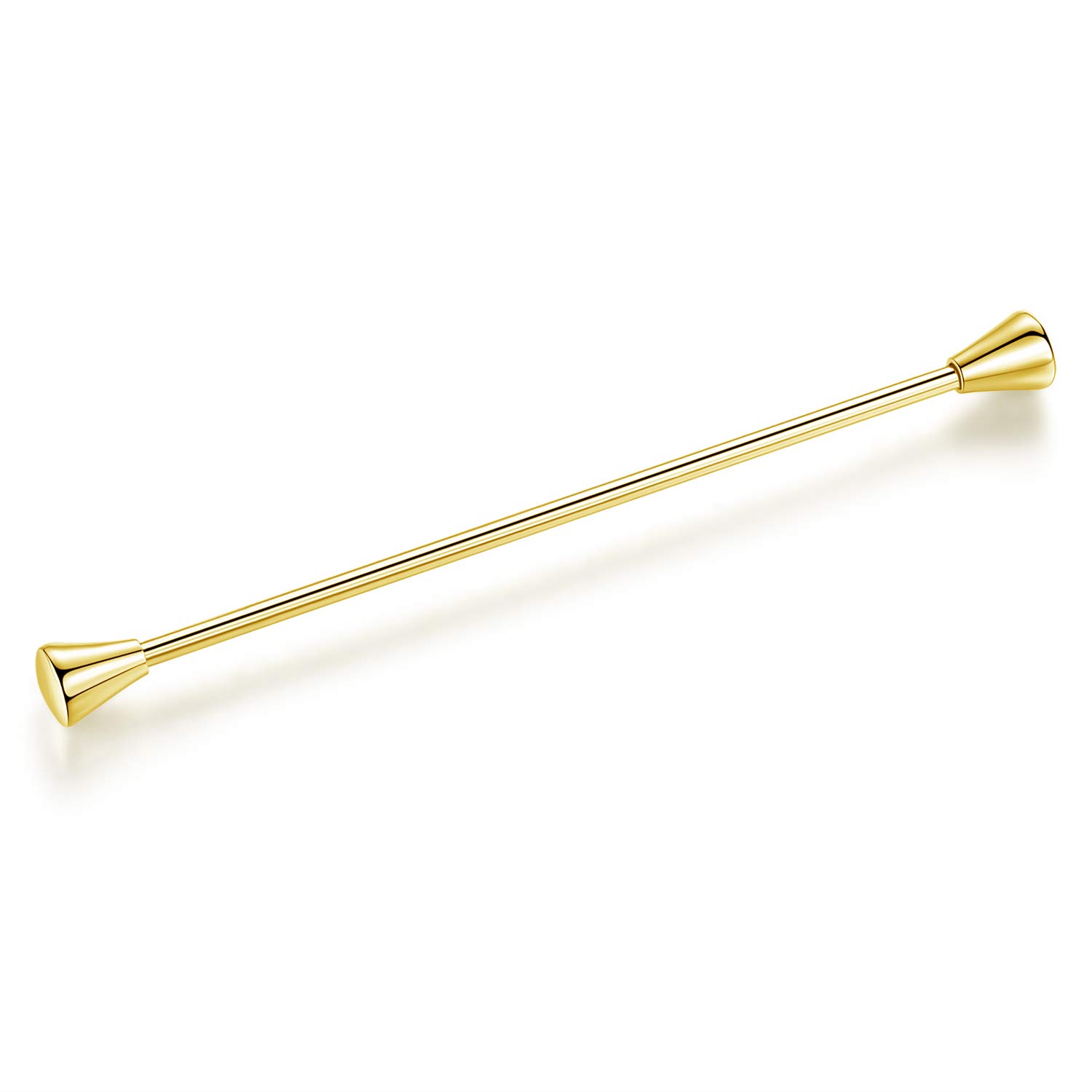 HONEY BEAR 2.52" Tie Collar Bar Pins Brooches for Mens Shirts Business Wedding Gift,64mm