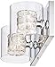 Possini Euro Design Wrapped Wire Modern Wall Mount Light Polished Chrome Silver Metal Hardwired 14 1/2