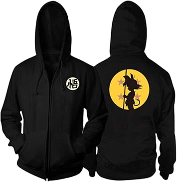 Amazon Co Jp メンズフルジップフーディ ドラゴンボール悟空ルーズセータージャージジッパージャケットアウタースポーツコート女性とユニセックス スポーツ アウトドア