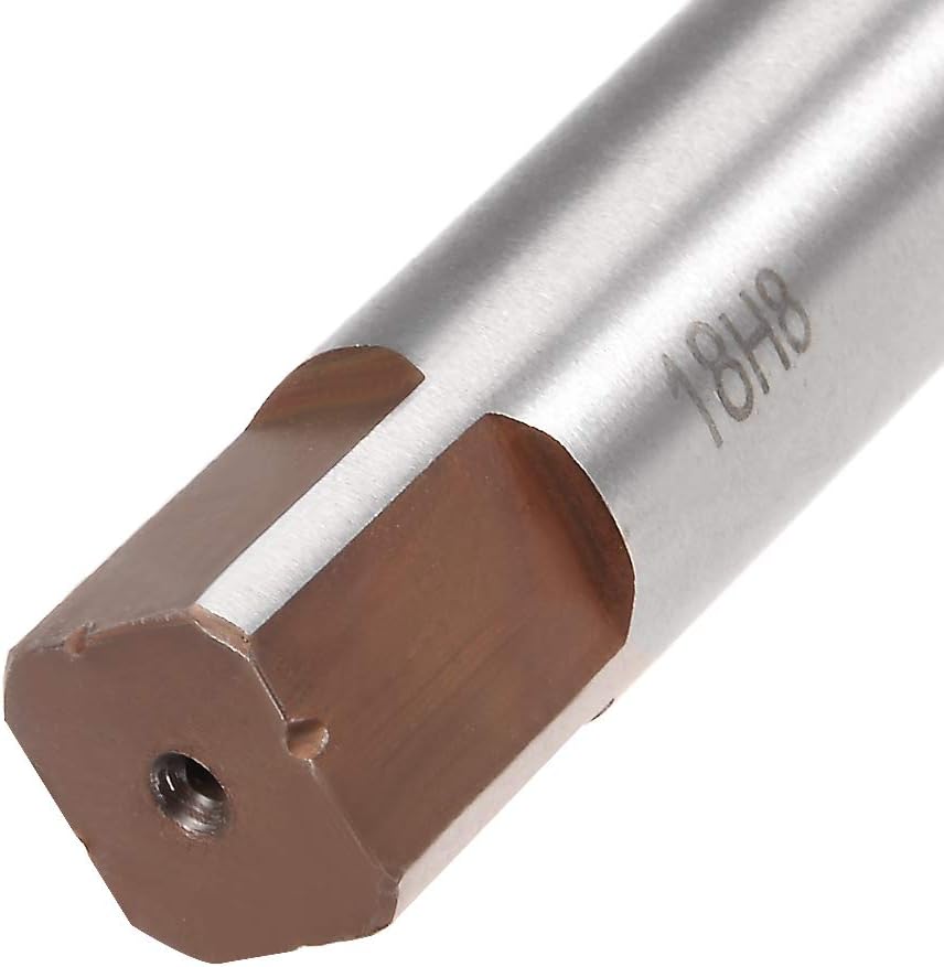 sourcing map Hand Reamer 18mm Alloy Tool Steel H8 8 Straight Flutes Hand Milling Cutter Tool Metric Reaming Drill Bit for Metal - Image 5