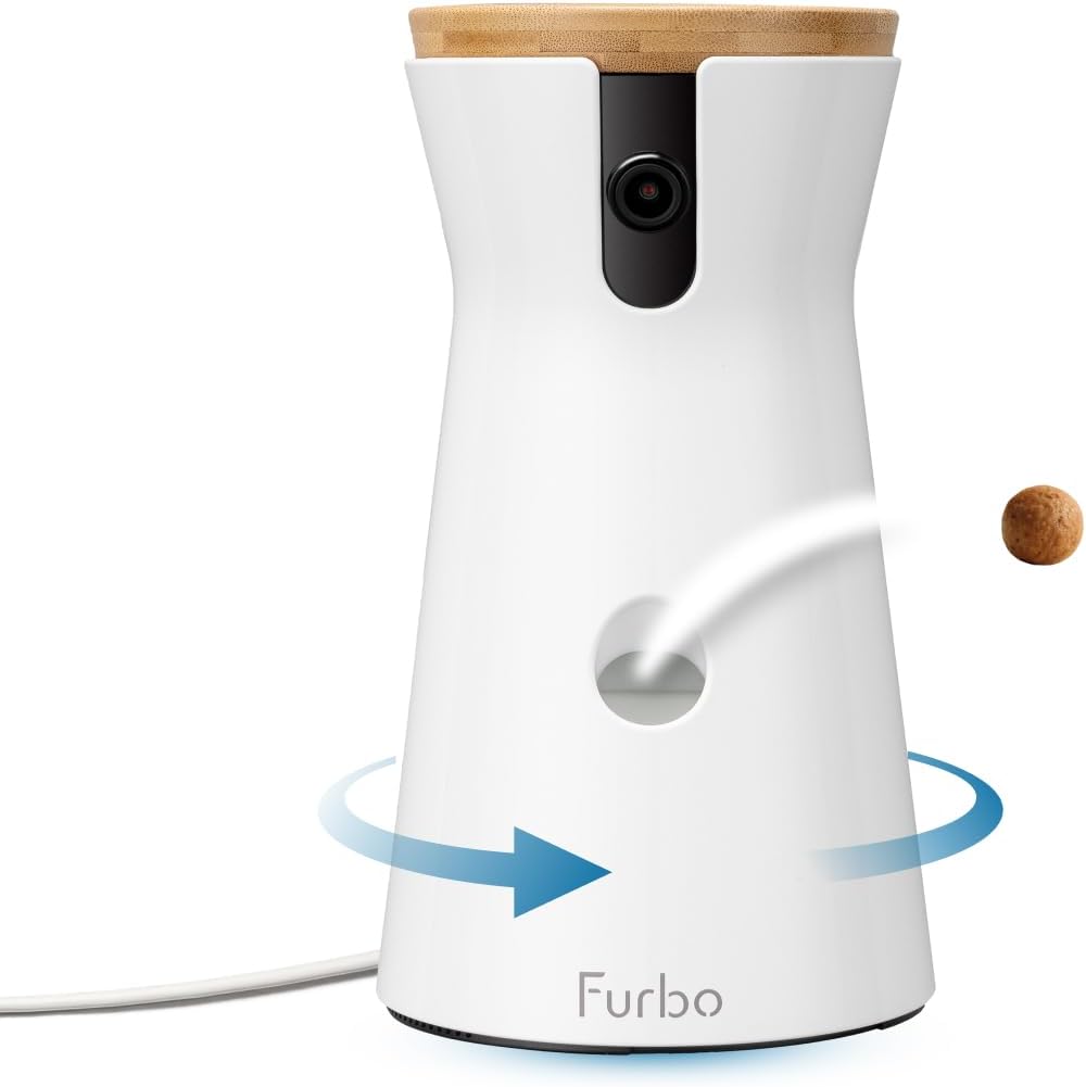 Furbo 360° Dog Camera with Treat Dispenser 1080p Night Vision AI