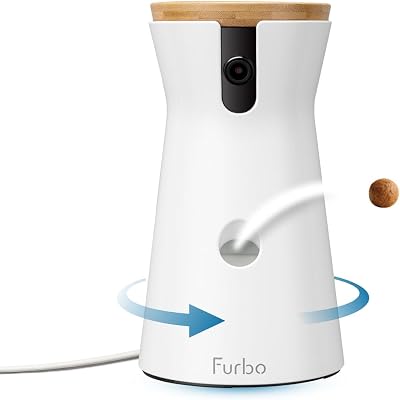 Furbo 360° Dog Camera with Treat Dispenser 1080p Night Vision AI