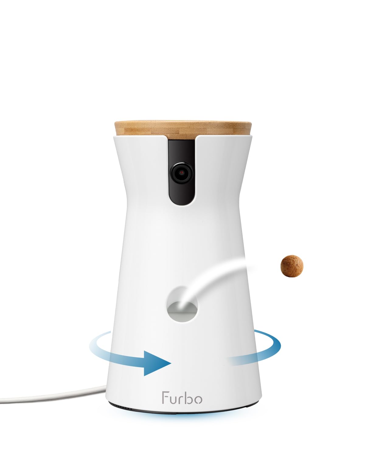 Furbo 360° Dog Camera w/Phone App [SUBSCRIPTION PURCHASE REQUIRED] – Smart Wifi Pet Camera & Treat Dispenser, 1080p HD 2-Way Audio & Night Vision, Indoor Security (3-Month Commitment to Unlock)