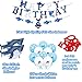 Shark Birthday Party Decorations, Shark Happy Birthday Banner Shark Balloons Large Shark Foil Balloon for Kids 1st 2nd 3rd 4th 5th 6th 10th Under the Sea Ocean Shark Theme Birthday Party Supplies