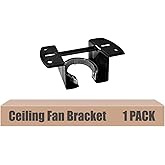DPXMYG Ceiling Fan Mounting Bracket, Ceiling Fan Mounting Kits, Ceiling Fan Parts Suit for Cathedral Canopy Living Room, Blac