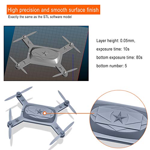 ERYONE-405nm-Resina-UV-para-impresora-DLP-LCD-3D-Fotopolmero-Translcido-05kg-Gris