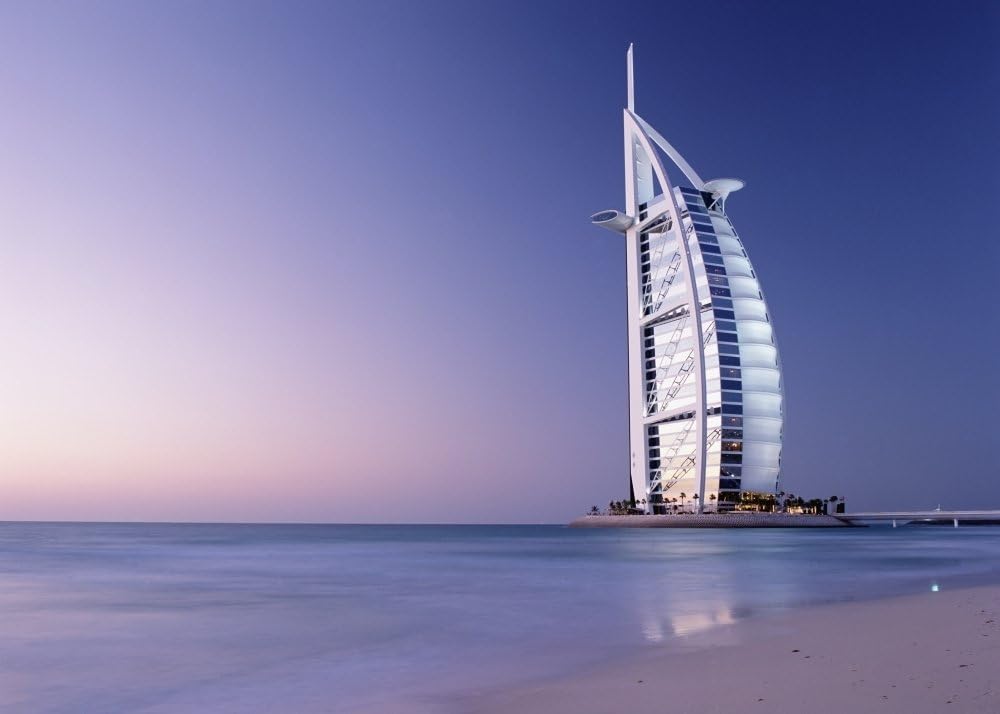 Amazon Com Posterazzi The Burj Al Arab Or Arabian Tower At Dusk