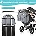 JOIE BEAN Tote Diaper Bag for Mom, Dad | Large Messenger Baby Bag with Shoulder Strap, Changing Mat, Insulated Pockets, Stroller Straps | Multi-Function Organizer Maternity Bag for Travel (Light Grey)