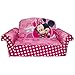 Marshmallow Furniture, Children's Upholstered 2 in 1 Flip Open Sofa, Disney Minnie’s Bow-tique, by Spin Master