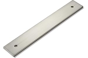 khtumeware 5 Pack 4" Square Backplate 3" 76mm Center-Center, Brushed Satin Nickel Backplate for Pulls