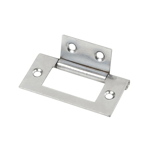 Flush Hinge Polished Chrome 51 x 25mm Pack of 2 Amazon.co.uk DIY & Tools