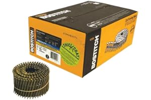 Stanley Bostitch C8R90BDG Thickcoat 2-1/2-Inch by .090-Inch 15 Degree Ring Shank Coil Siding Nail, 3,600 per Box