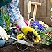Jardineer 6 Pairs Garden Gloves Women, Nitrile Coated Gardening Gloves for Yard, Cleaning, Fishing and Working (Medium)