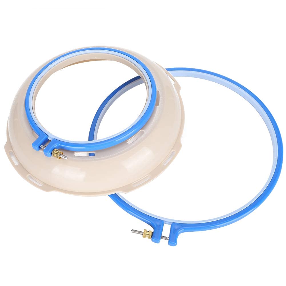 2Pcs Plastic Embroidery HoopsEmbroidery Hoop Stand for Home Ornaments, Art Craft Handy Sewing Knitting Tools & Accessories
